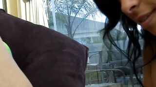 Undecent teen sucks a cock