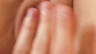Missionary POV! Close-up beaver poke with a hot, running in rivulets moist girl.