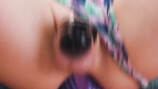 Sitting my ass on a huge dildo just for you