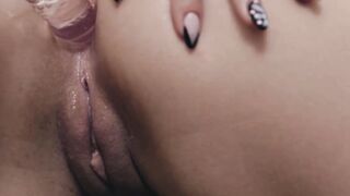 Horny lesbian wears strap on and fucks maids ass