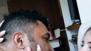 Ninetinha muito safada levando rola no cuzinho da modelo brasileira Charlotte Viih.
