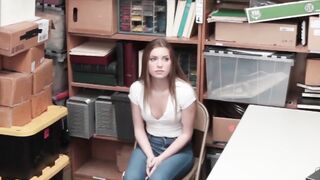 Summer Brooks' hard fucking for shoplifting