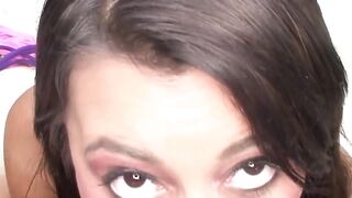 Teen pleases eager pussy and strokes dick