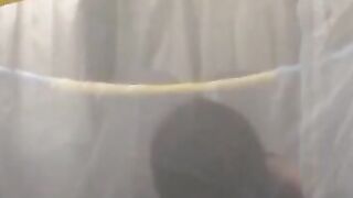 Helpless teen fingered in public