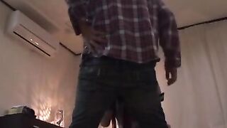 Asian looker gives hot blowjob