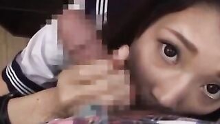 Asian looker gives hot blowjob