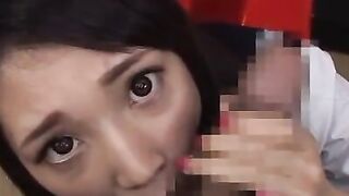 Asian looker gives hot blowjob