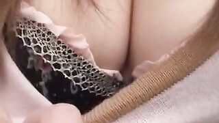 Teen gives hand and blowjob