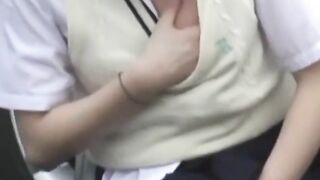 Lady in a skirt wipes pussy after an accidental pee leak