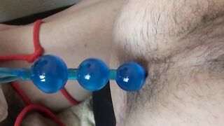Hisokas Japanese ass filed with sex toys and Fujis elongated dick