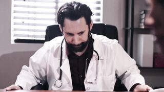 Cunning doctor fucks big tits MILF in front of infertile husband