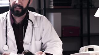 Cunning doctor fucks big tits MILF in front of infertile husband