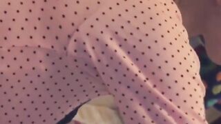 Japanese hottie solo drills tight pink cunt for loud fun