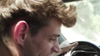 tHIS HOT AND HORNY ts GIVES ME HANDJOB WHILE RIDING