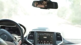 tHIS HOT AND HORNY ts GIVES ME HANDJOB WHILE RIDING