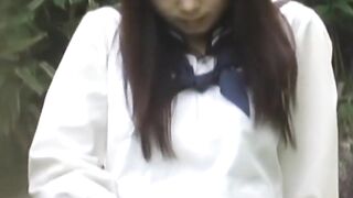 Voyeur cant stop filming lusty Japanese babe fingering