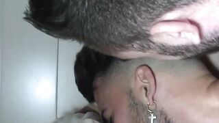 Gay studs Abraham Montenegro and Gael Gold want one anothers dicks