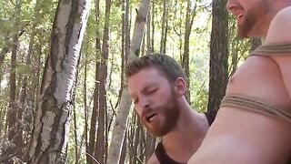 Officer Jimmy Bullet shown no mercy while restrained to a tree