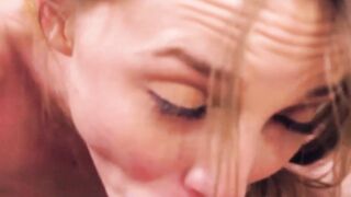 Cute teen Ava Parker plays with BFs huge cock to keep herself warm
