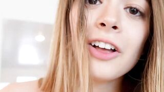 Petite Molly Littles pussy craves for every inch of stepbrothers cock