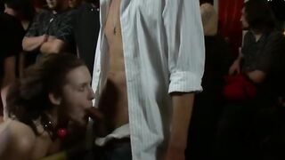 Anal BDSM Groping and Public Gangbang