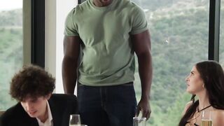 BLACKED bbc-Curious Baddie Theodora Day Ditches Loser boyfriend For A Real Man