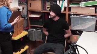 Officer Krissy Lynn lures Dylan Snow with her cunt for freedom