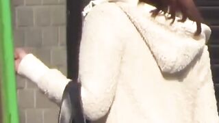 Japanese babe drops panty to piss under a spy camera lens