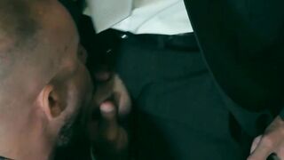 Bruno Maxs mature cock is lost inside Xavi Garcias deep ass and mouth
