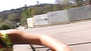 Mind-blowing outdoor blowjob