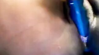 Black BBW Tests Her New Sex Toy on Webcam