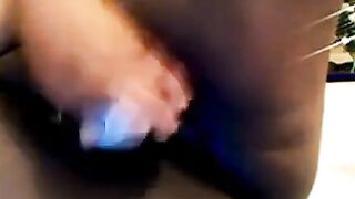 Black BBW Tests Her New Sex Toy on Webcam
