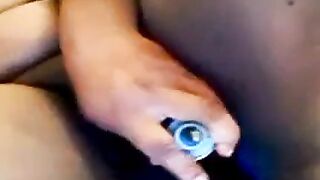 Black BBW Tests Her New Sex Toy on Webcam