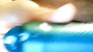 Black BBW Tests Her New Sex Toy on Webcam