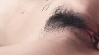 Asami Uemuras sexy whimpers fill room while cunt is fingered