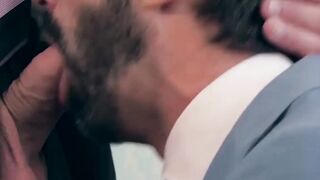 Suited hunk Cristian Sam wreaking havoc in Dani Robles butthole