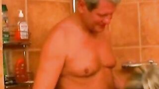 Sexy girl's shaved cunt banged
