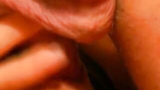 Sexy girl's shaved cunt banged