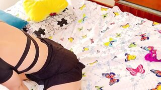 Big donk stepmother Vanessa gets gang-fucked by her shy stepson while dad is away.
