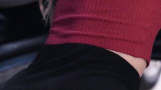 Stranded blonde MILF hitchhikes and fucks big dick stud outdoors