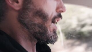 Stranded blonde MILF hitchhikes and fucks big dick stud outdoors