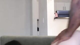 Slut with pigtails suck cock and takes hard BBC pounding