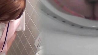Secret cam films office workers emptying bladders