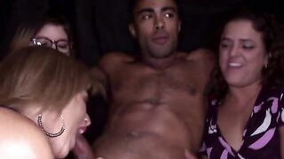 Girls sucks dick and gets cum all