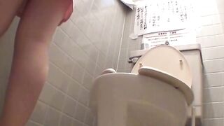 Employees unload different streams into the office restroom