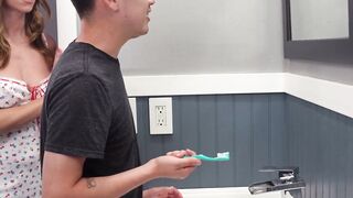 Nagging MILF Anya Olsen makes sure stepson cleans his dick inside her