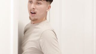 Lucky stud cums on Rissa May and Sawyer Cassidys big boobs after rough sex