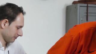 Naughty coach Coach Victor savors the ass of cute twink gimnast Yuri