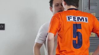 Naughty coach Coach Victor savors the ass of cute twink gimnast Yuri