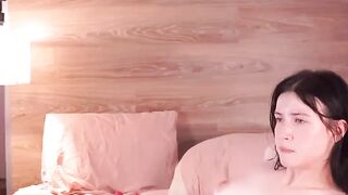 Two hot brunette teen sluts get facial after hard pounding